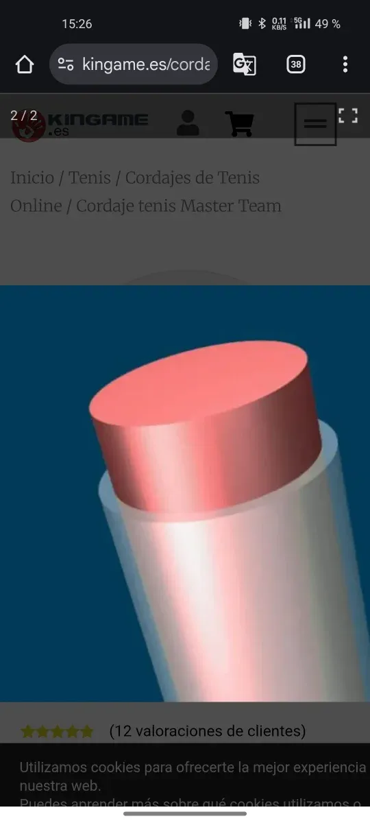 Set Cuerda Tenis Naranja(Monofilamento)