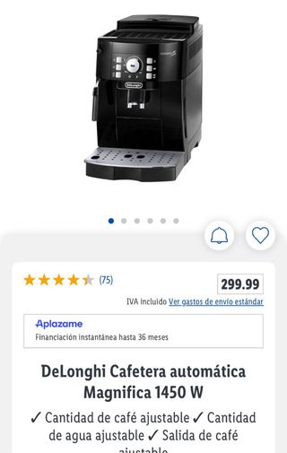 Cafetera Automática DeLonghi Magnifica S
