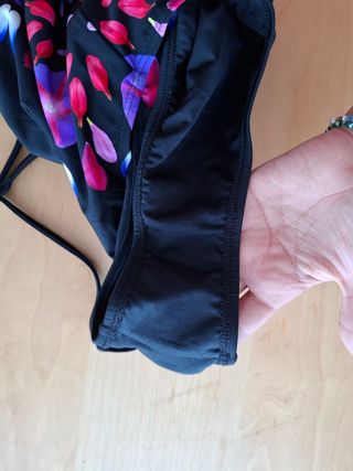Bañador Desigual floral negro multicolor