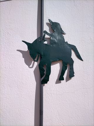 Figuras Quijote y Sancho chapa metálica