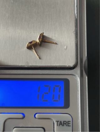 Pendientes de oro con zafiro