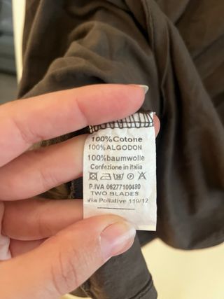 Camiseta Algodón Manga Larga Marrón