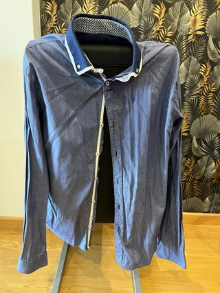 3 Camisas Zara Azules