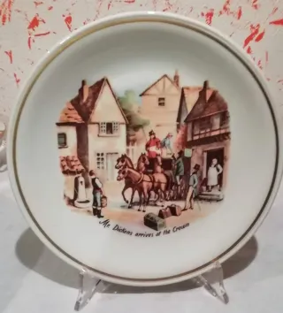 Piatto antico decorativo porcellana inglese 