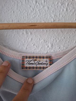 Camiseta Burberry Azul y Rosa