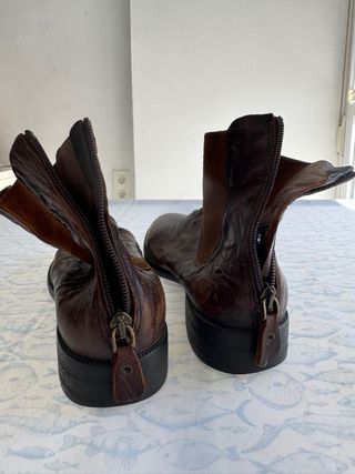 DOS Zapatos beige ante mujer talla 37