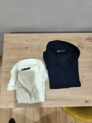 2 bodys Zara blanco y negro