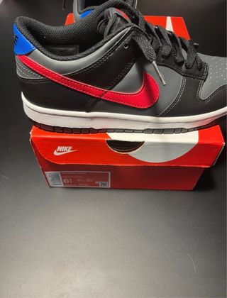 Nike Dunk Low GS Negro Gris Rojo