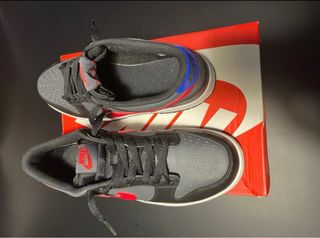 Nike Dunk Low GS Negro Gris Rojo