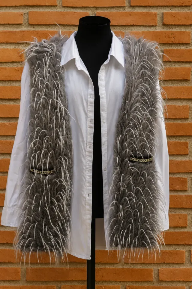 Chaleco de pelo mujer