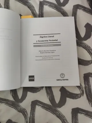 libro mates algebra lineal y geometria vectorial