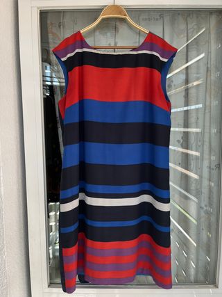 Vestido rayas de mujer
