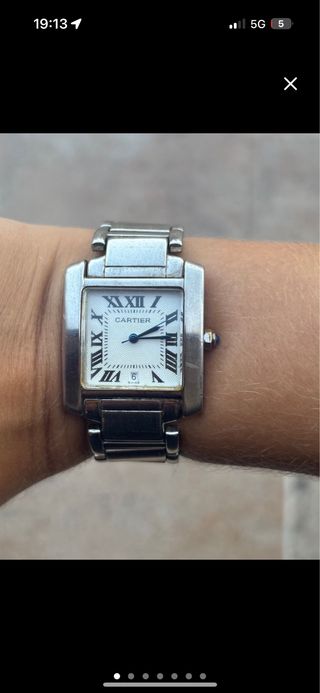 Reloj Cartier Tank Cuadrado Mujer