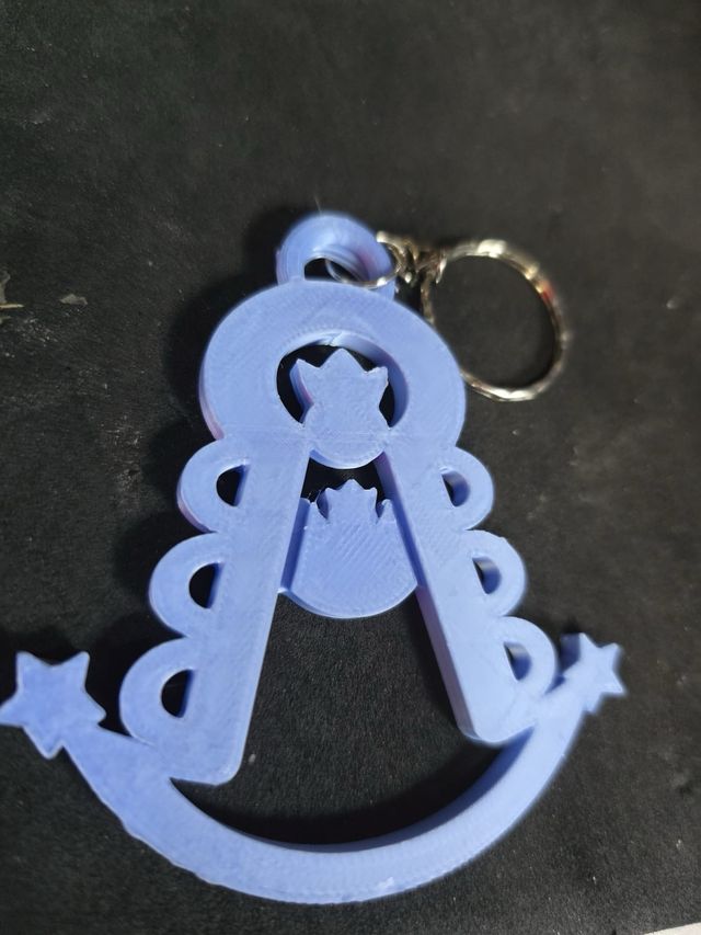 Llavero Virgen del Rocío 3D