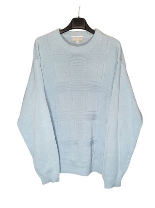 Maglione vintage Bleu Bonheur Azzurro Taglia L