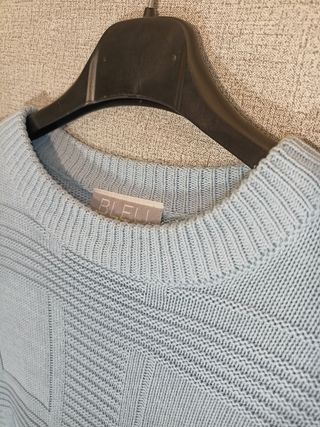 Maglione vintage Bleu Bonheur Azzurro Taglia L