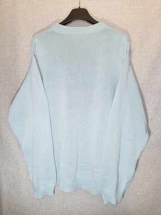 Maglione vintage Bleu Bonheur Azzurro Taglia L