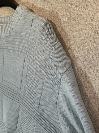 Maglione vintage Bleu Bonheur Azzurro Taglia L