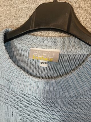 Maglione vintage Bleu Bonheur Azzurro Taglia L