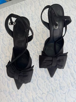 BY Sandalias Mujer Talla 37 Negras