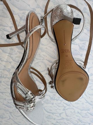 BY Sandalias Mujer Talla 37 Negras
