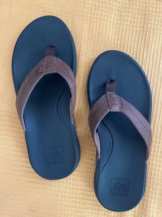 Ciabatte Reef Uomo 42 Blu/Marrone Nuove