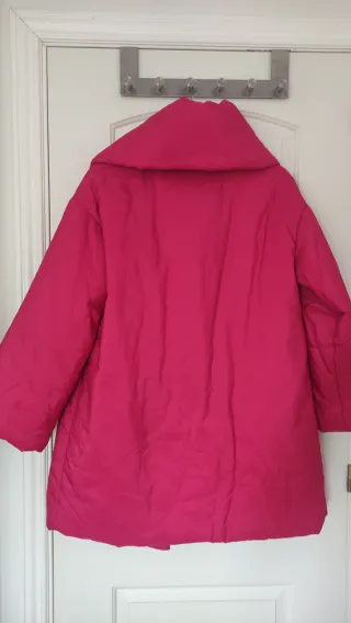 Cazadora rosa oversize