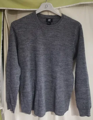 Maglione H&M Uomo Grigio Taglia S