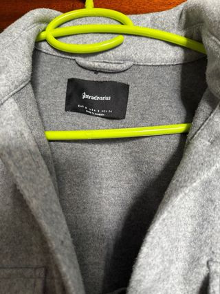 Sobrecamisa paño gris Stradivarius