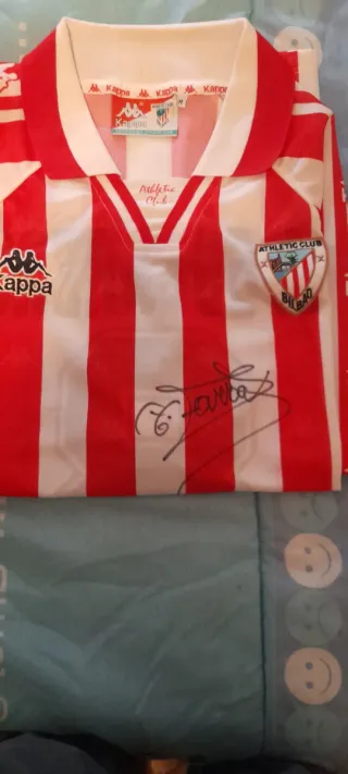 CAMISETA FIRMADA.TELMO ZARRA.ATHLETIC.