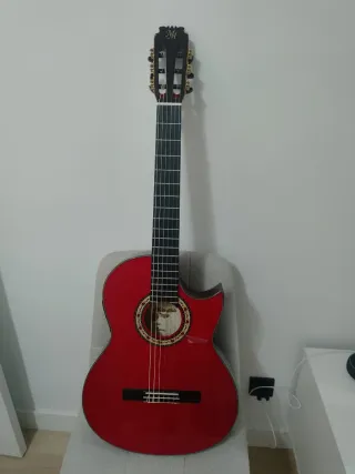 Guitarra Flamenca Roja