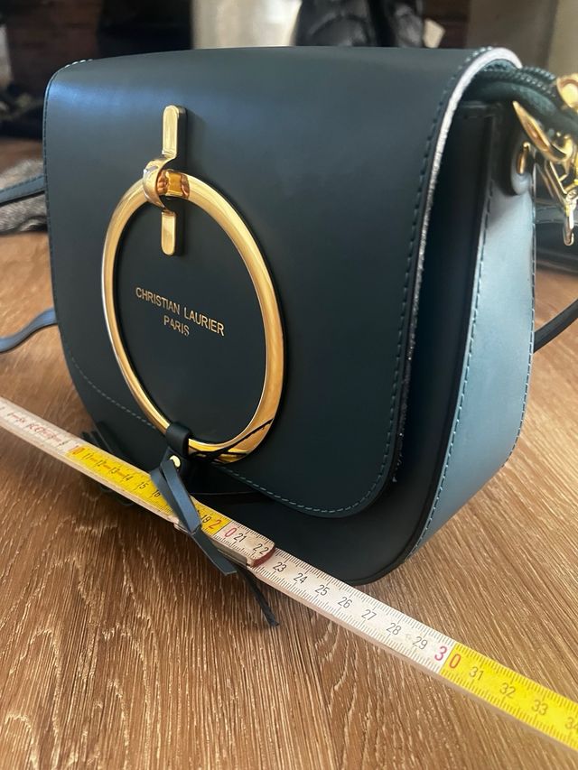 Borsa Christian Laurier pelle blu