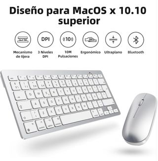 OMOTON Teclado y Ratón Bluetooth para Mac