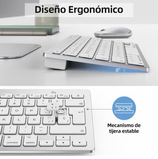 OMOTON Teclado y Ratón Bluetooth para Mac
