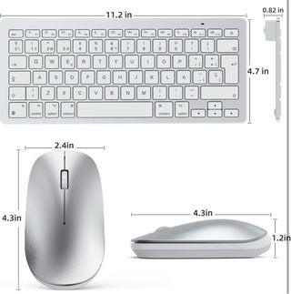 OMOTON Teclado y Ratón Bluetooth para Mac