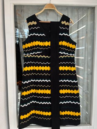 Vestido midi mujer con rayas