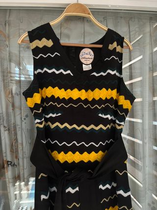 Vestido midi mujer con rayas