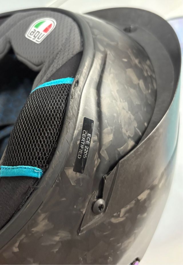 Casco AGV Pista Carbono Azul