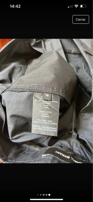 Pantalón mujer Isabel Marant negro