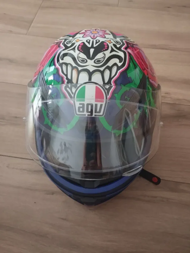 Casco AGV Mujer Diseño Calavera Mexicana