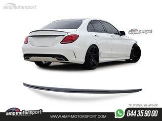 PESTAÑA DE MALETERO NEGRO BRILLO PARA MERCEDES CLASE C W205 SEDÁN