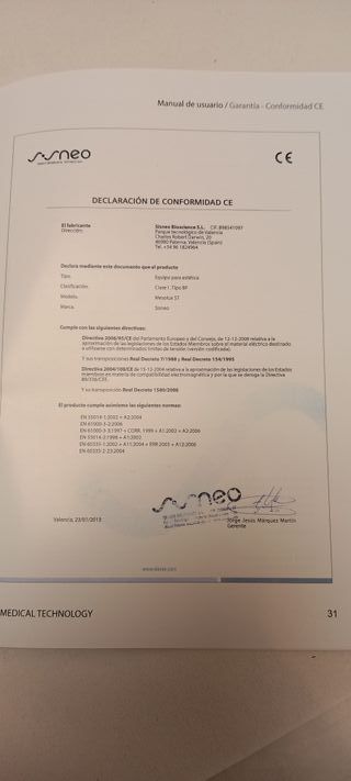 Mesolux st de Sisneo electroporador