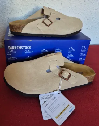 Birkenstock Boston Beige Claro Unisex