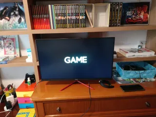 Monitor Gaming Negro y Rojo