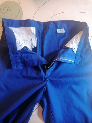 Pantalón de trabajo  tela tergal Azul