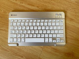 Teclado Bluetooth Subblim Plata y Blanco