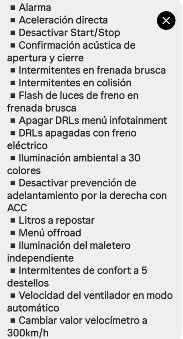 Activador funciones ocultas grupo vag BMW toyota