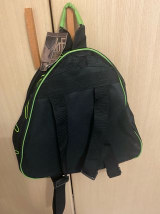 Mochila KRF Negra y Verde - PATINES NIÑO