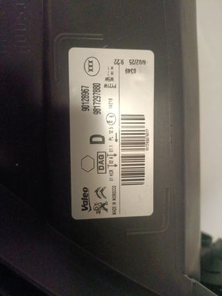 Faro Citroen Elyssee 9817297880