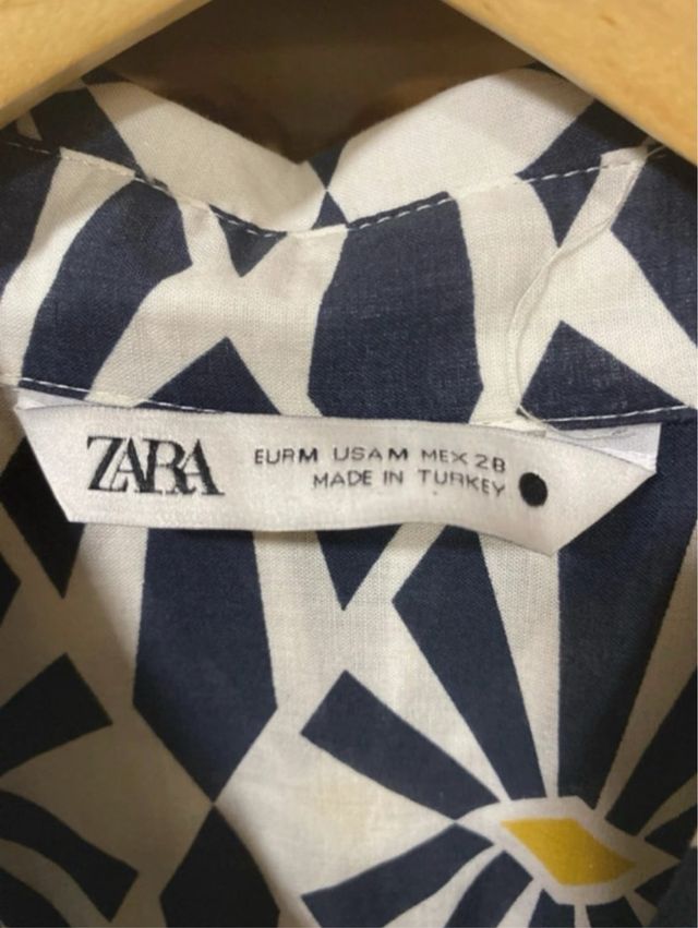 Vestido Zara estampado